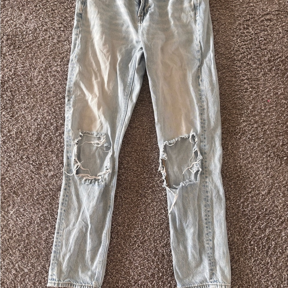 American Eagle Distressed Light Blue Jeans